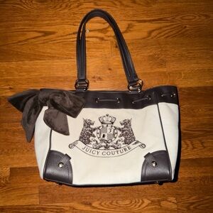 Juicy Couture Black and White Shoulder Bag